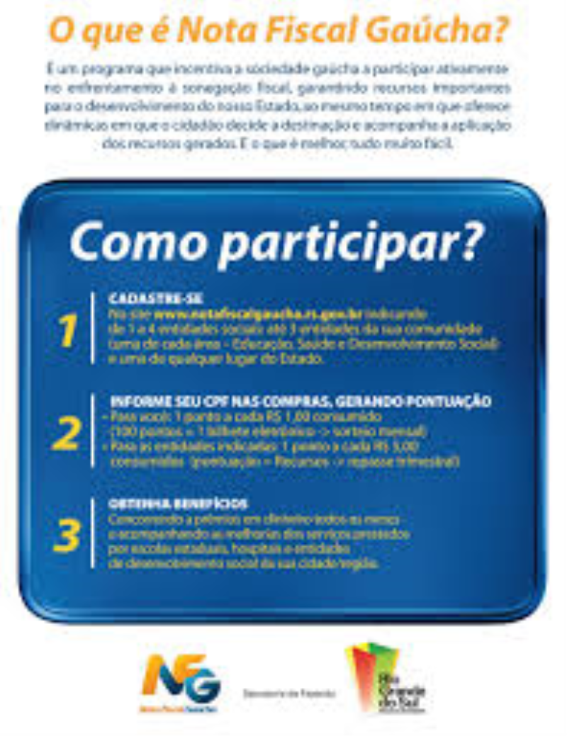 Realizado sorteio mensal do Programa “Nota Fiscal Gaúcha”